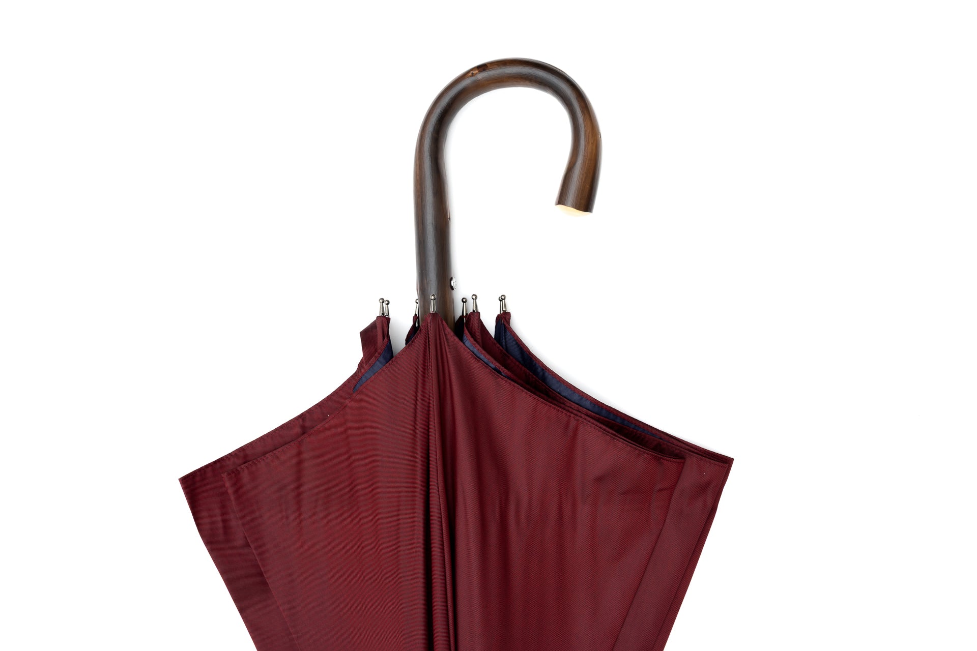 Mario Talarico Red Solid Chestnut Wood Umbrella