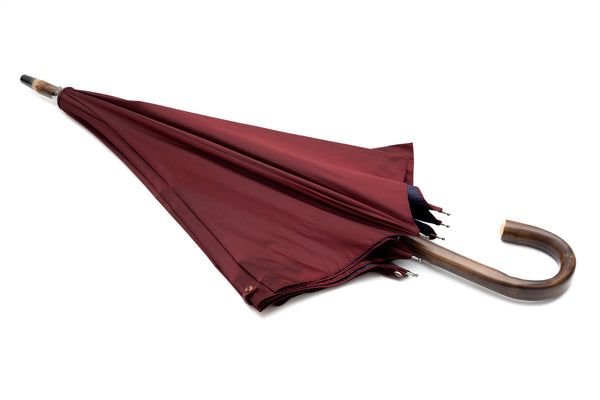 Mario Talarico Red Solid Chestnut Wood Umbrella