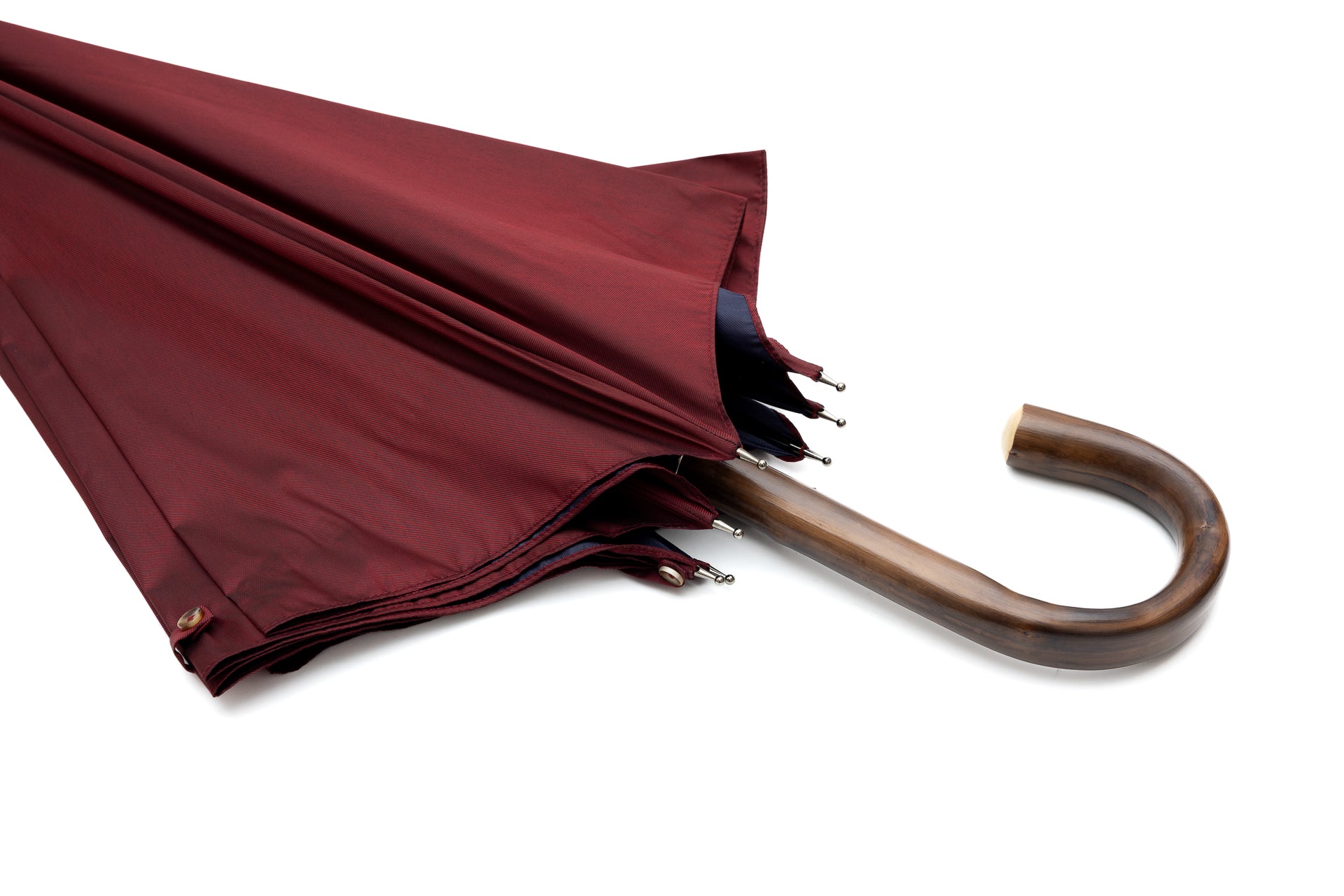 Mario Talarico Red Solid Chestnut Wood Umbrella