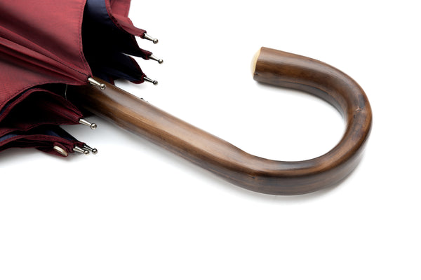 Mario Talarico Red Solid Chestnut Wood Umbrella