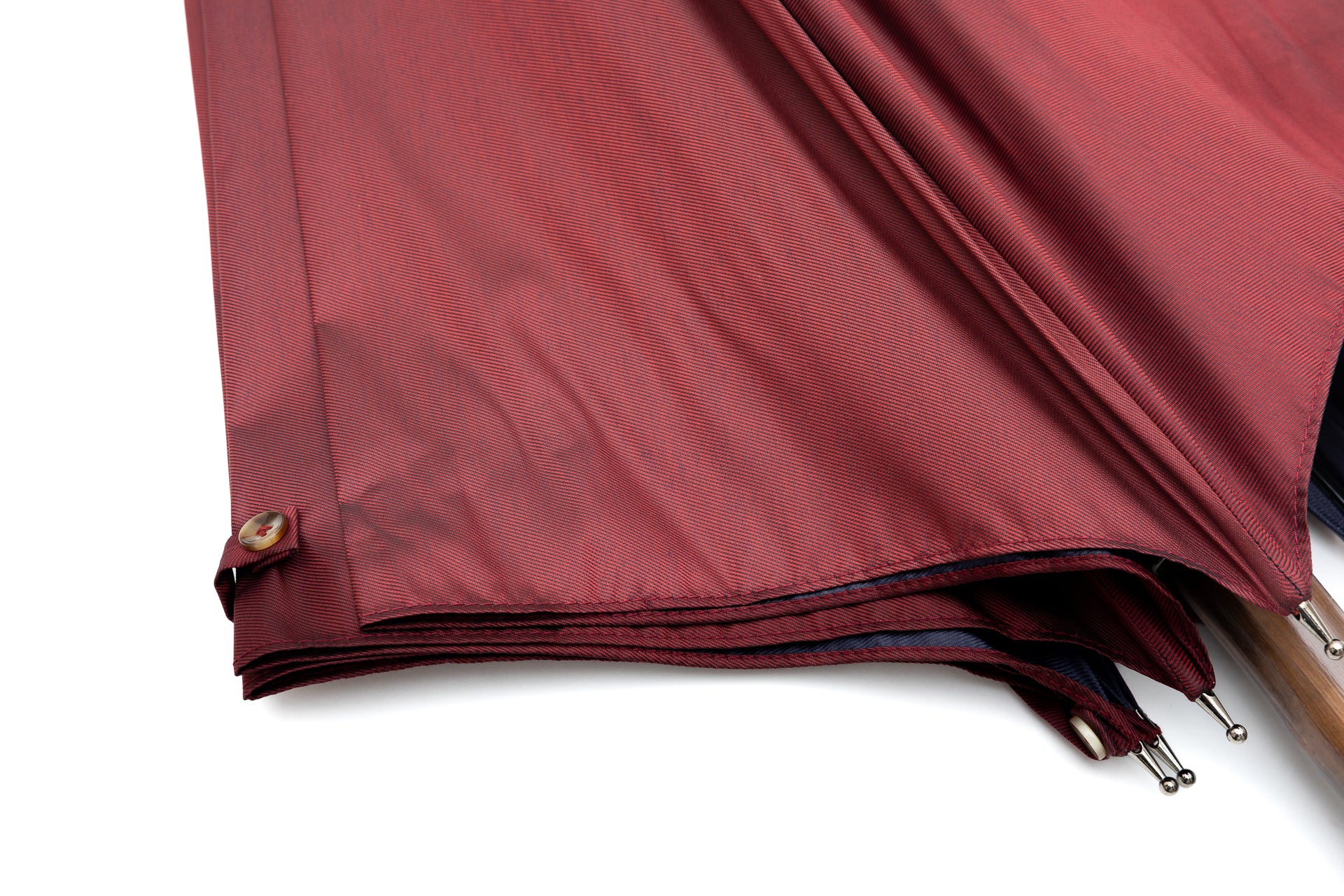 Mario Talarico Red Solid Chestnut Wood Umbrella