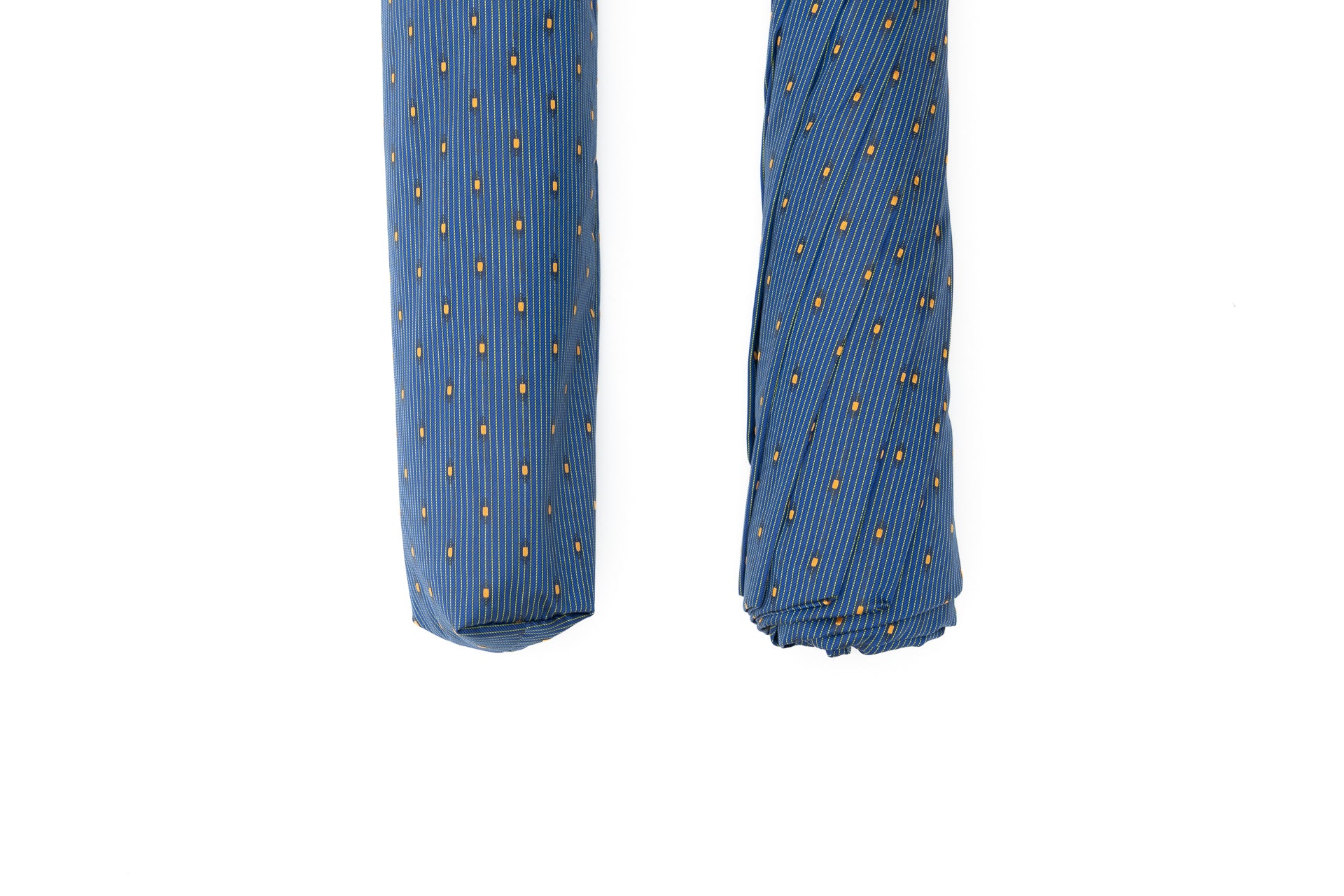 Mario Talarico Foldable Umbrella Blue Chestnut Handle
