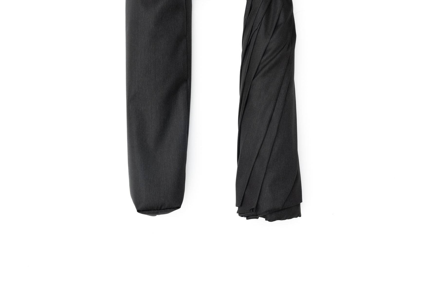 Mario Talarico Black Folding Umbrella with Bamboo Handle