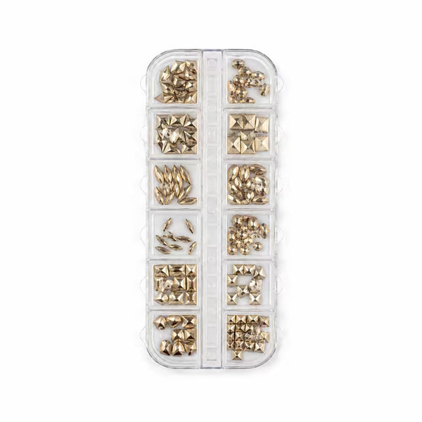 Overlay Rhinestone Mix Nude