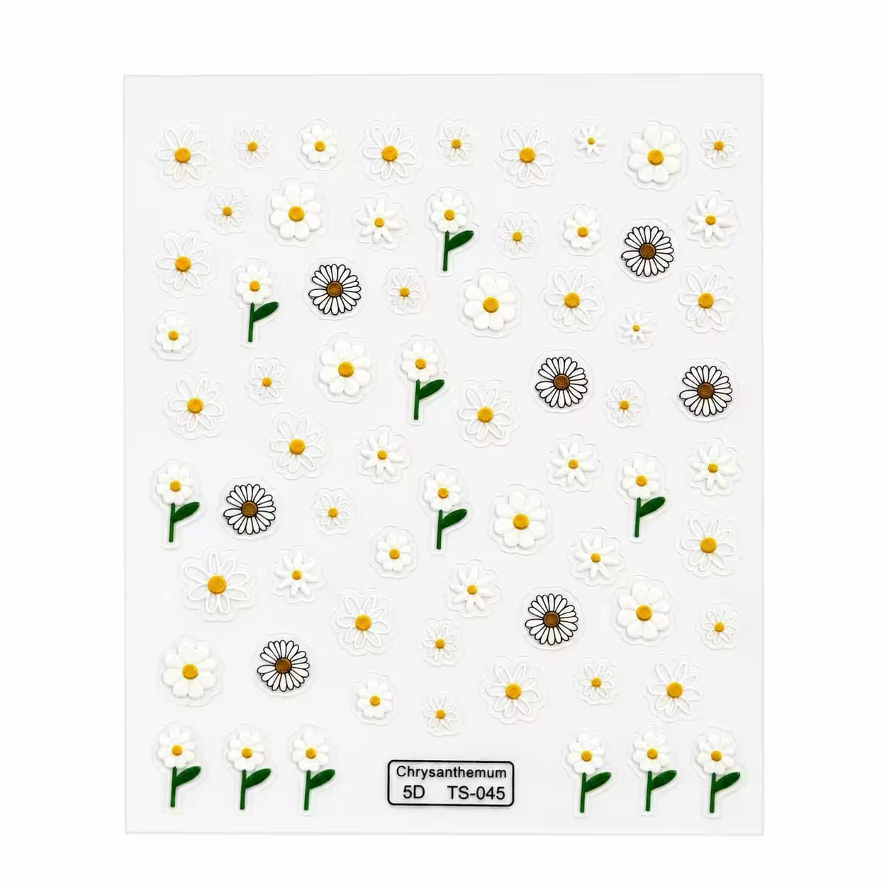 3D Nail Stickers Sweet Daisies Small