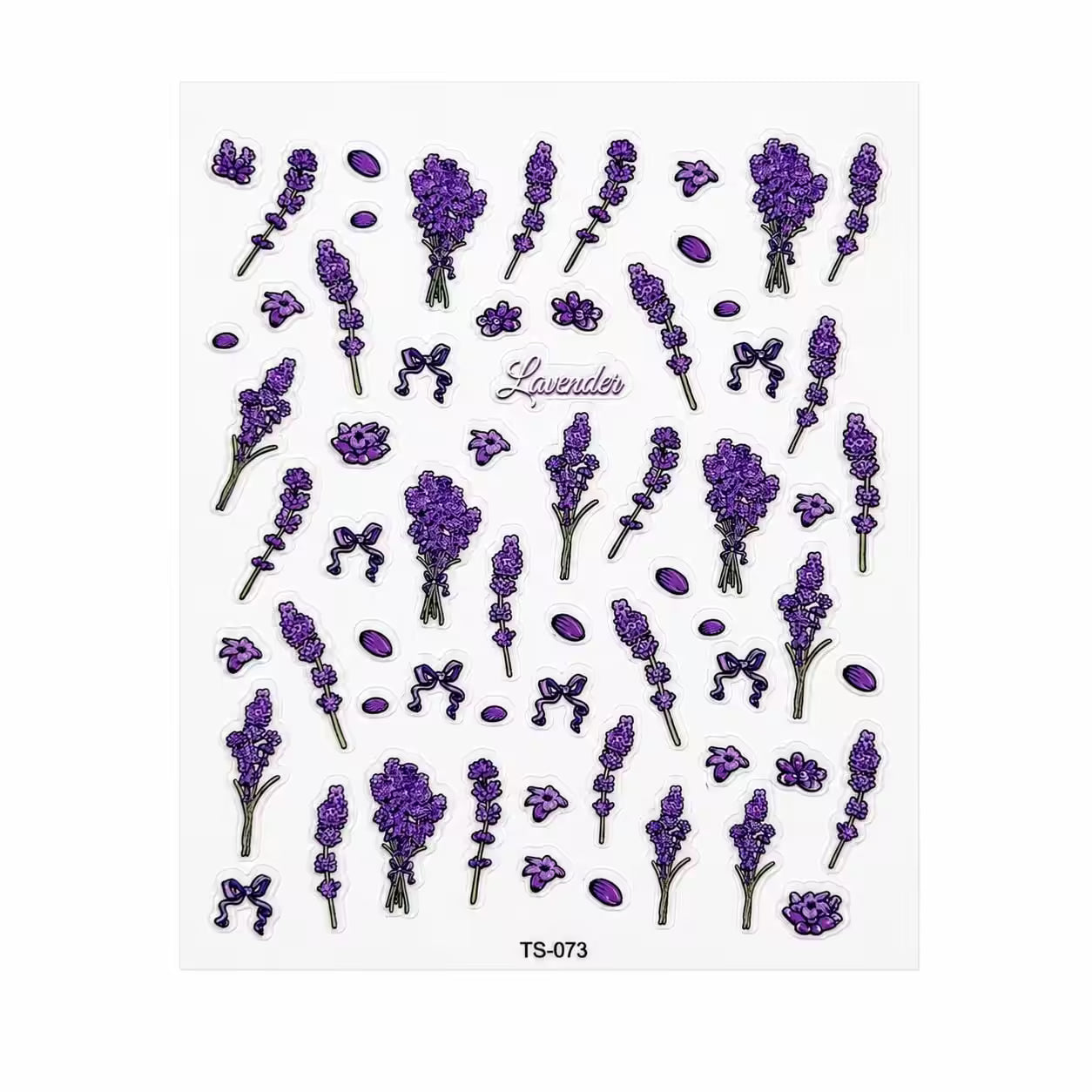 3D Nail Stickers Lavender Mix