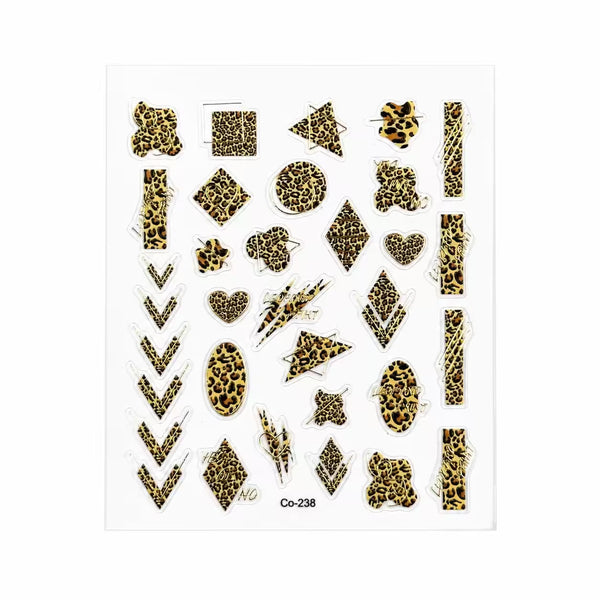 3D Nail Stickers Leo Mix
