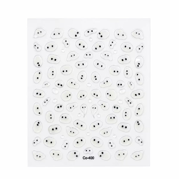 3D Nail Stickers Cute Comic Eyes