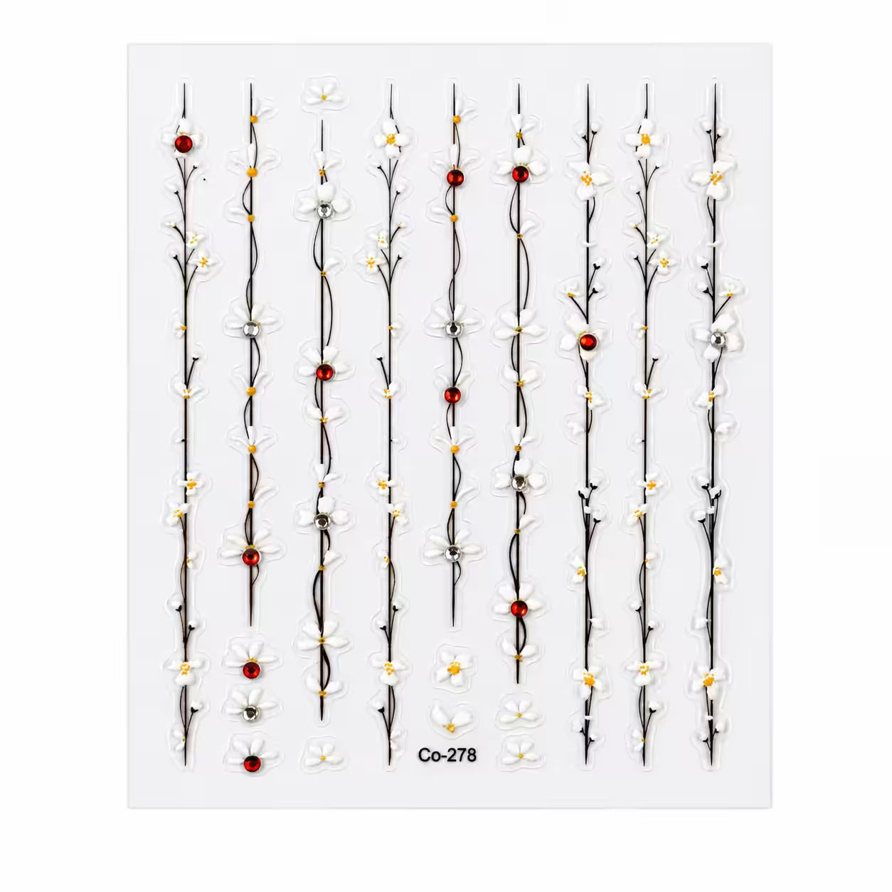 3D Nail Stickers Delicate Floral Tendrils