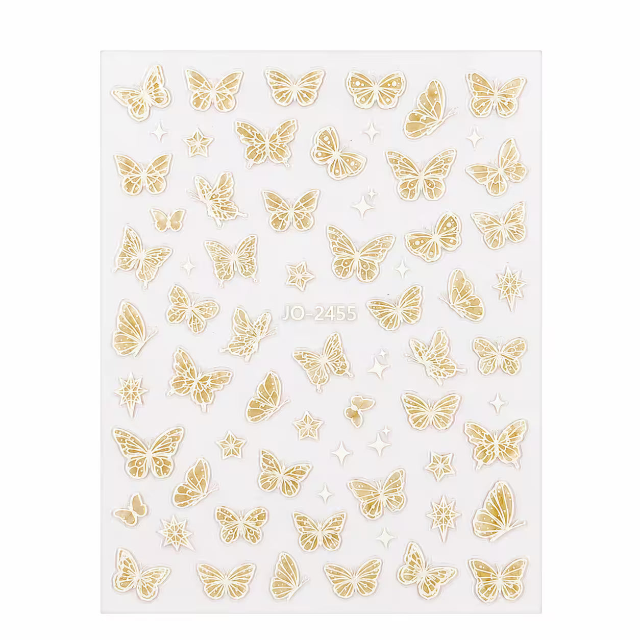 Nail Stickers – Butterfly Nail Stickers Holo Silver