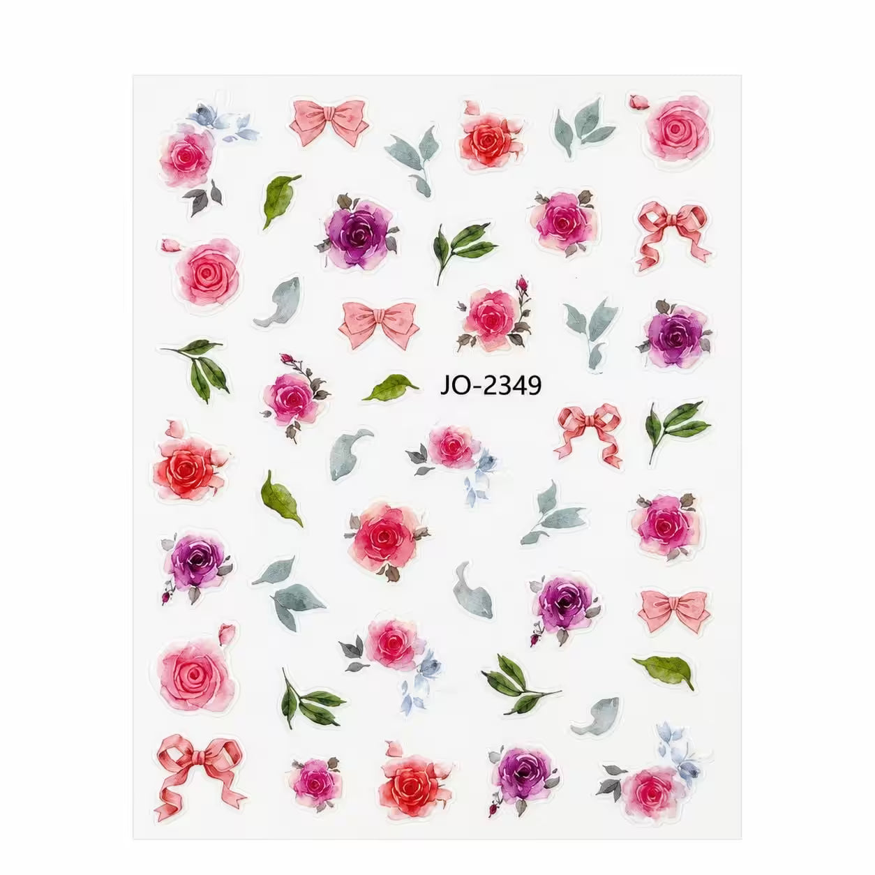 Nail Stickers – Colorful Rose Mix