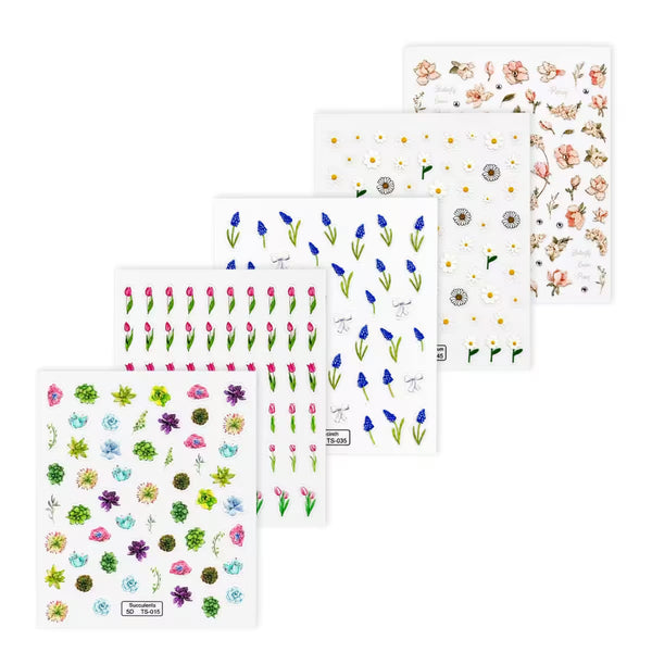 3D Nail Sticker Value Bundle - Flowers 1