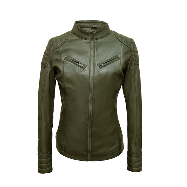 Angelina women's olive green