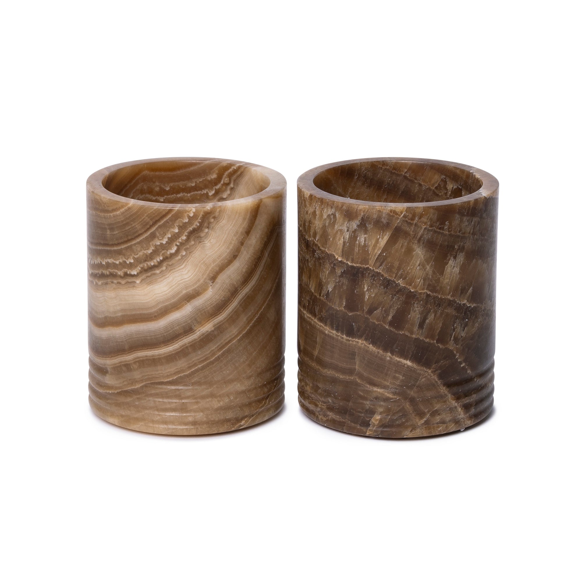 Portavelas Sandal Onyx M Ø11x13cm