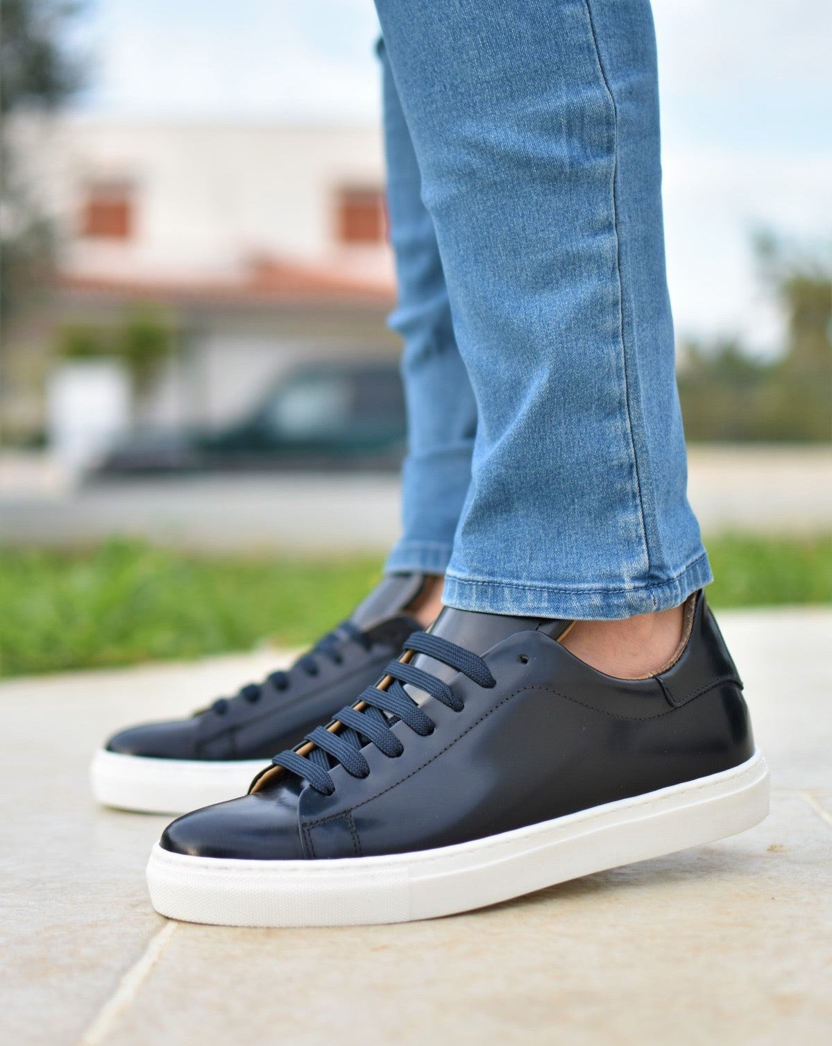 OSTUNI - Navy Abrasivato