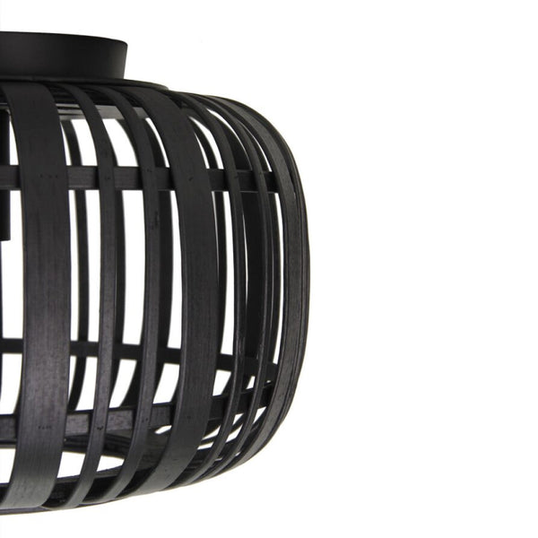 Various Rattan Ceiling Lamp – Ø40 cm – 1-light – E27 – Black