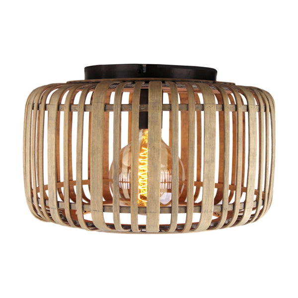 Various Rattan Plafondlamp Ø40 cm in bruine kleur, gemaakt van natuurlijk rattan