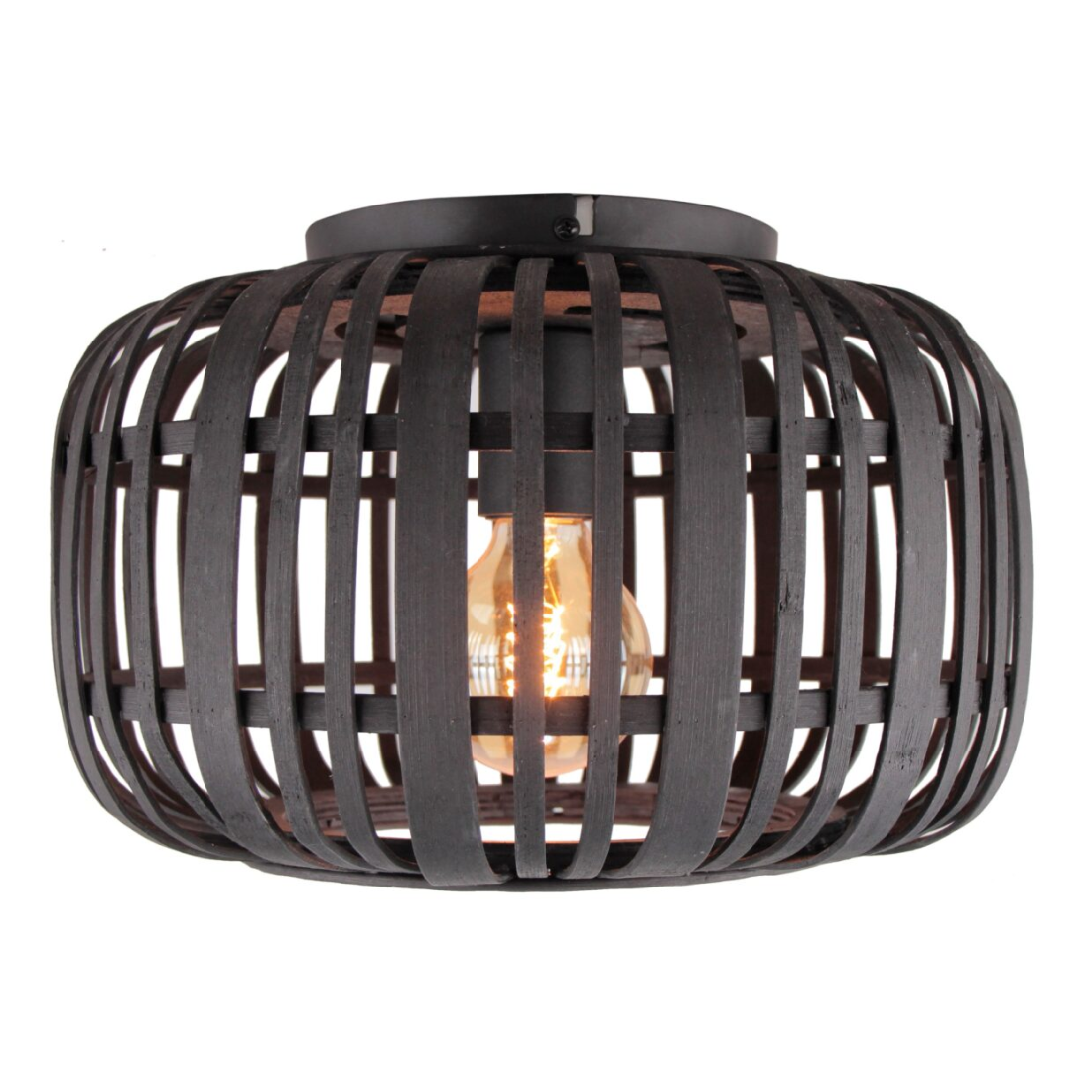 Various Ceiling Lamp Rattan Vintage Design, E27 Socket, Natural Material, without Light Bulb