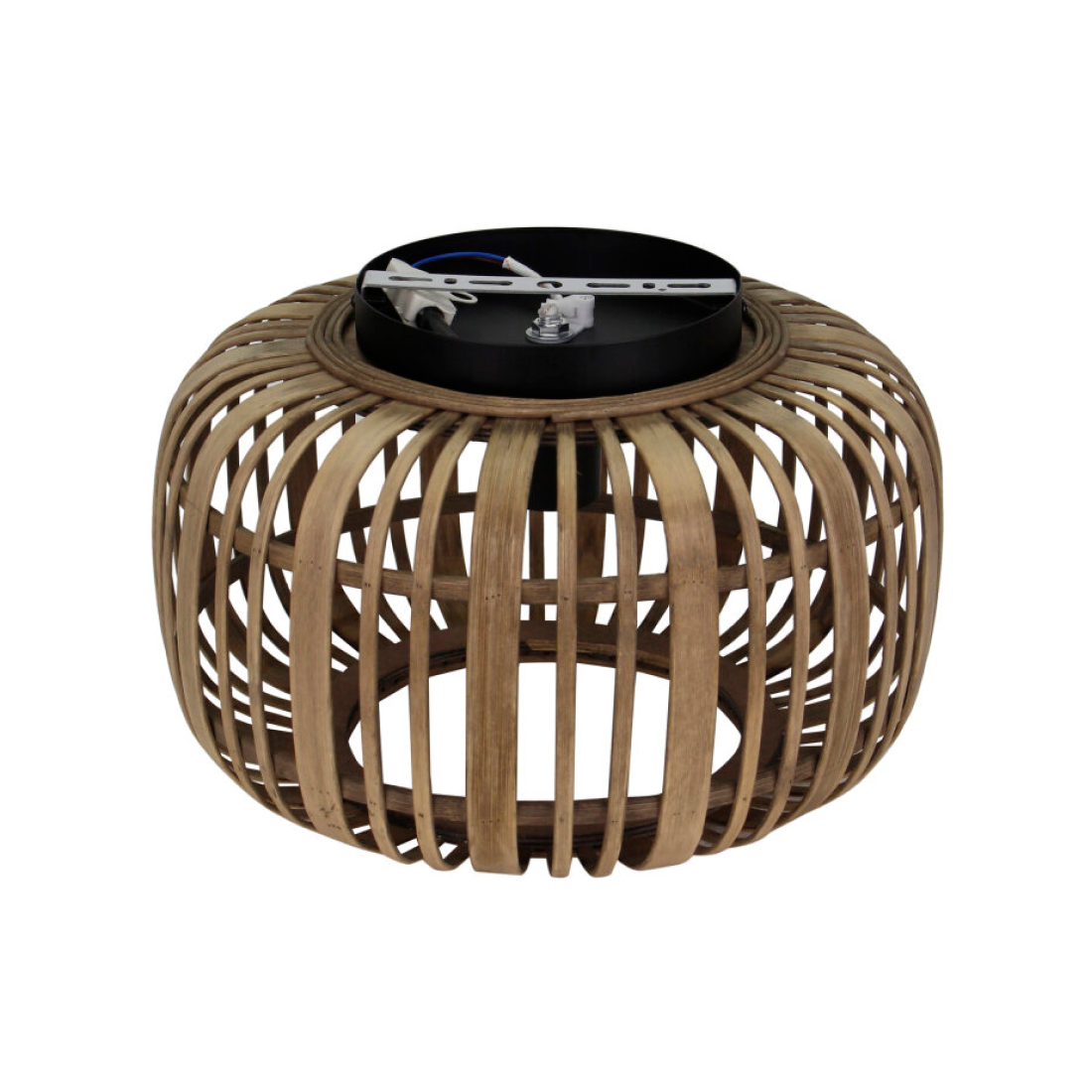 Various Ceiling Lamp Rattan Vintage Design, E27 Socket, Natural Material, without Light Bulb