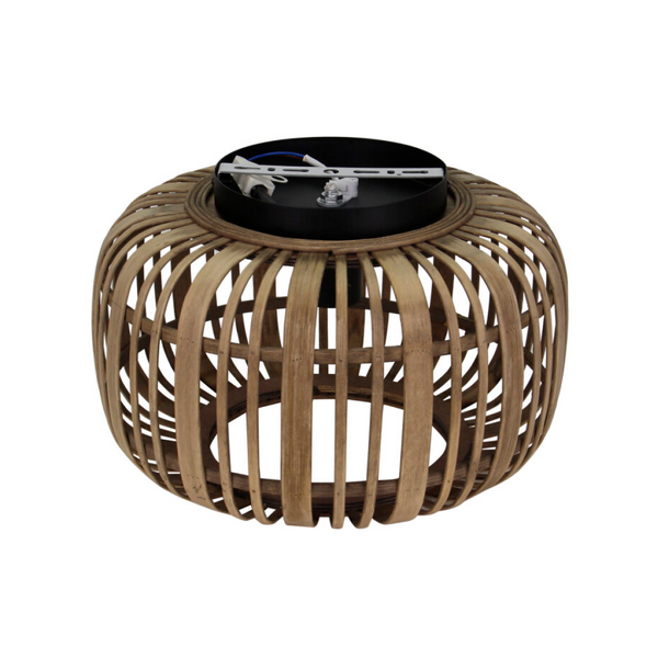 Various Ceiling Lamp Rattan Vintage Design, E27 Socket, Natural Material, without Light Bulb