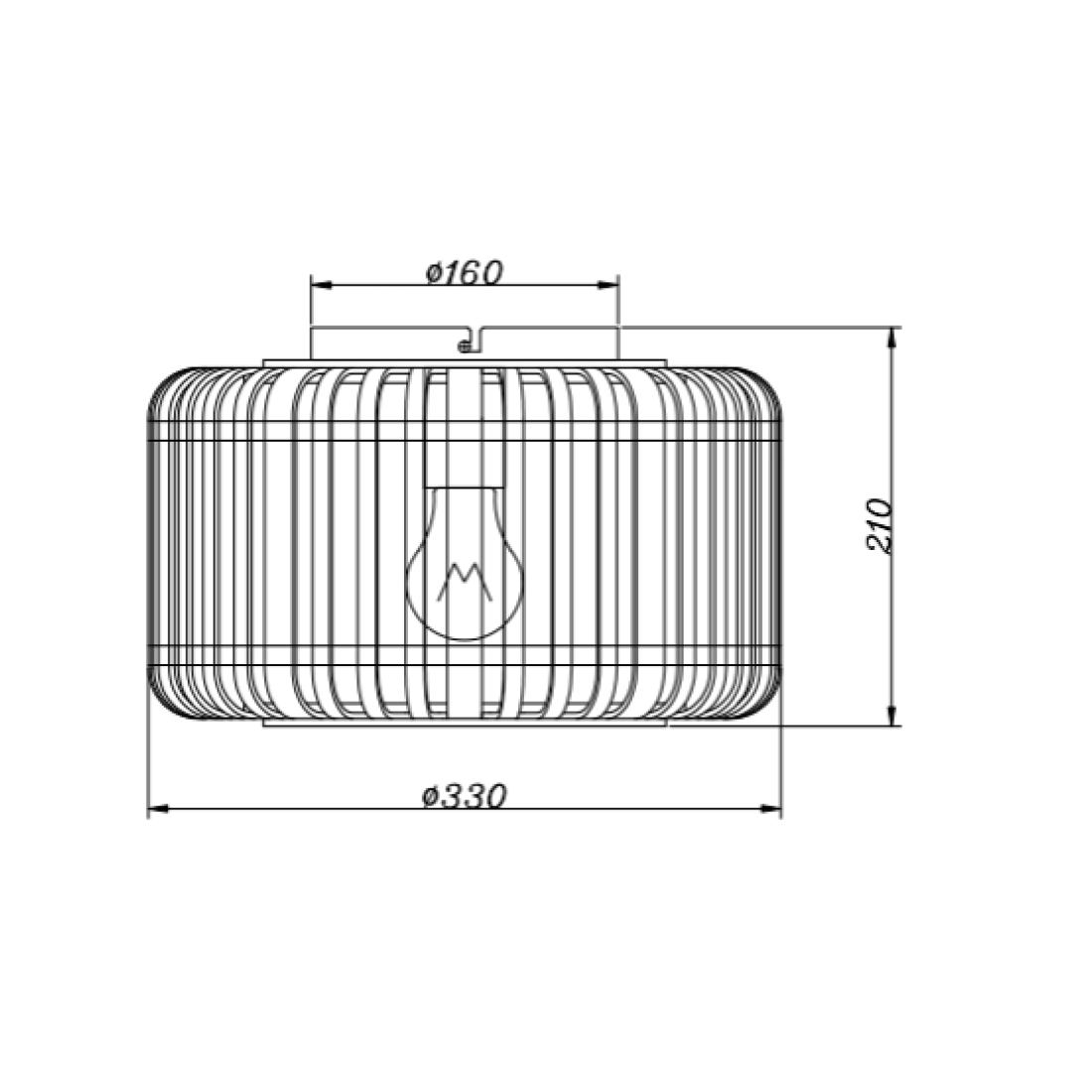 Various Ceiling Lamp Rattan Vintage Design, E27 Socket, Natural Material, without Light Bulb