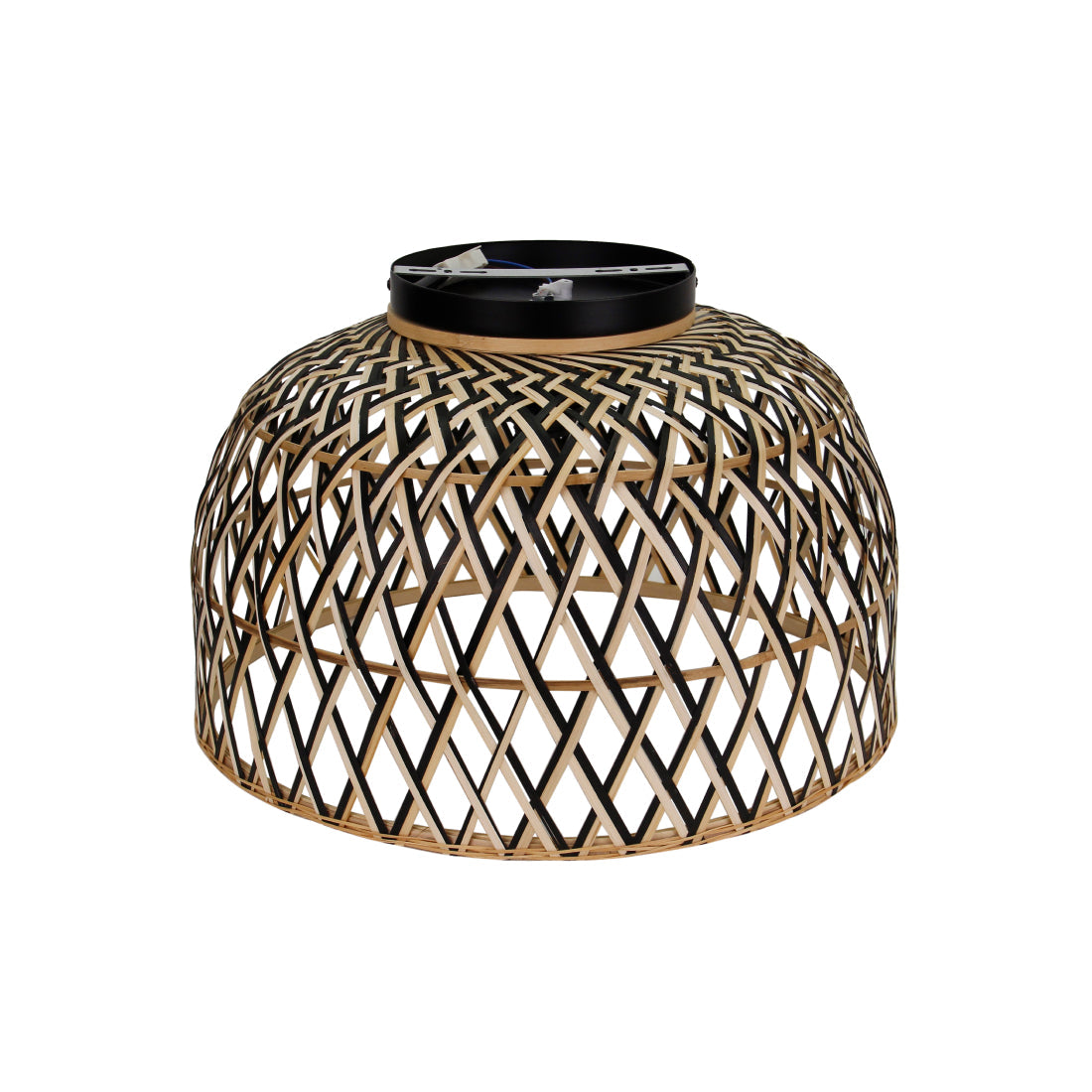 Various Weaving Ceiling Light – Bamboo – Ø47 cm – Natural and Black