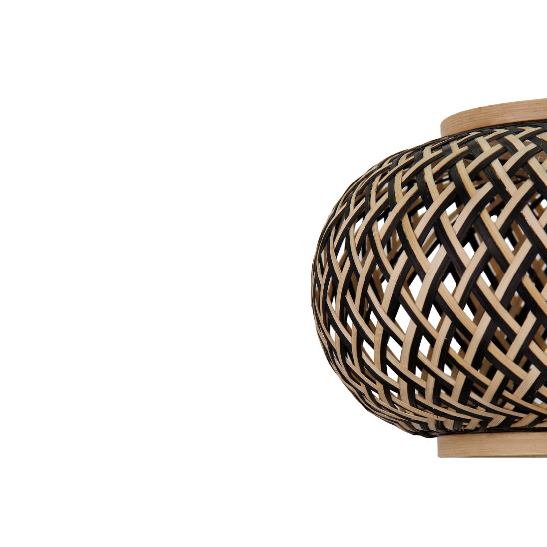 Lampada da soffitto Vari variopinte – Bambù – Ø38 cm – Naturale e Nero