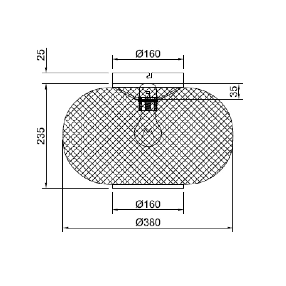 Plafondlamp Various Weaving Ø38 cm van bamboe natuur/zwart in modern interieur.