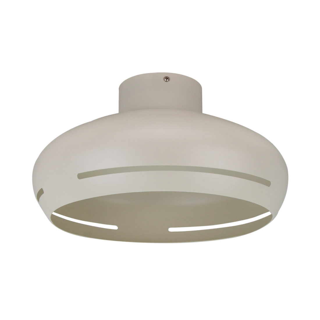 Chericoni Striscia – stijlvolle witte plafondlamp – Ø35 cm – 1 lichts – E27
