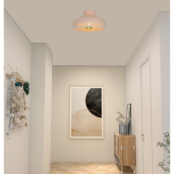 Moderne plafondlamp Chericoni Striscia – wit – Ø35 cm – 1 lichts – E27 fitting