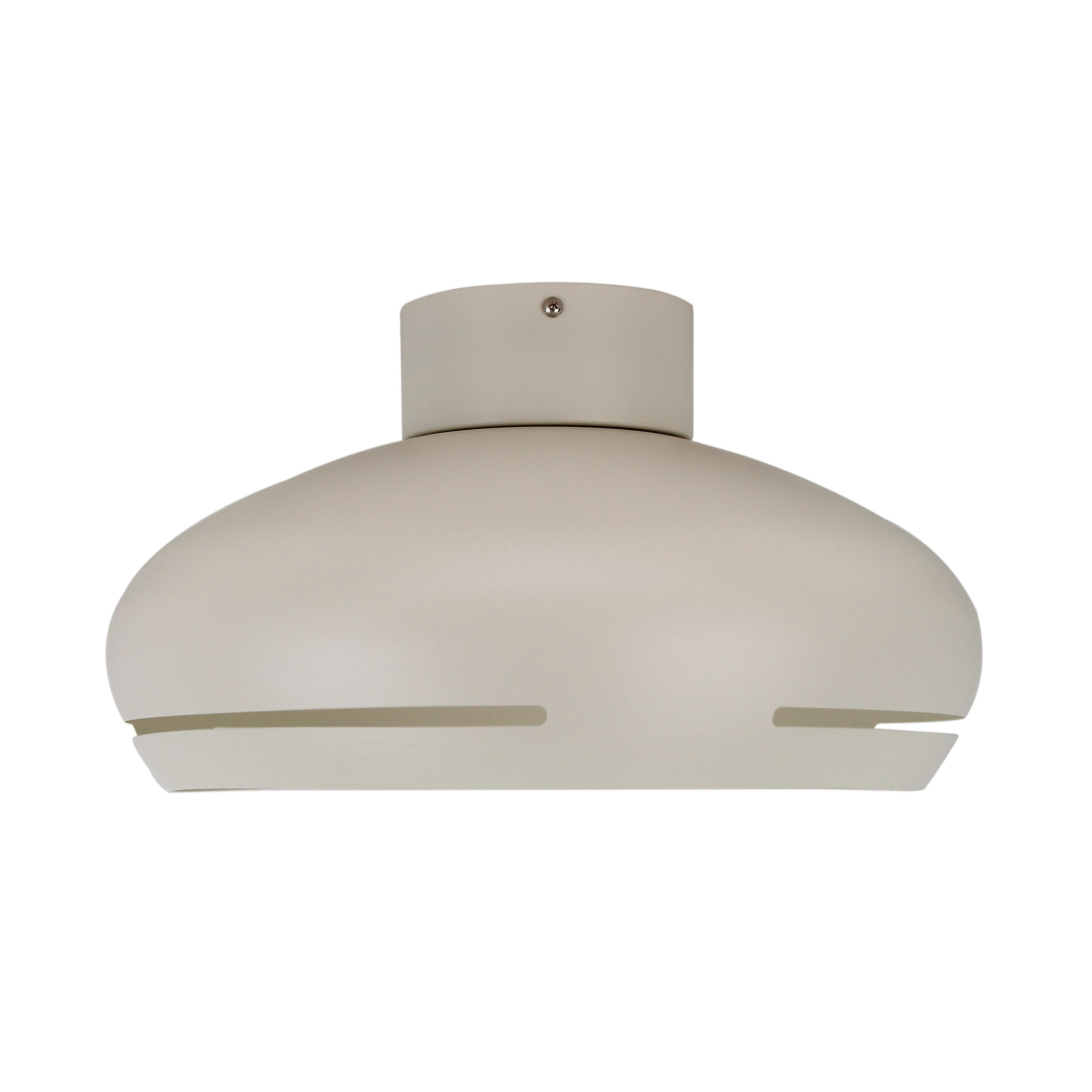 Detailansicht der Streifenöffnung bei der weißen Lampe