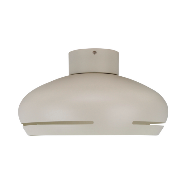 Detailansicht der Streifenöffnung bei der weißen Lampe