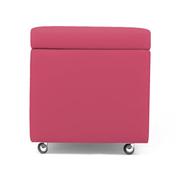 PANDORA 42 ECO SWING | Pouf Contenitore Cubo con Ruote in Ecopelle (2139688861765)