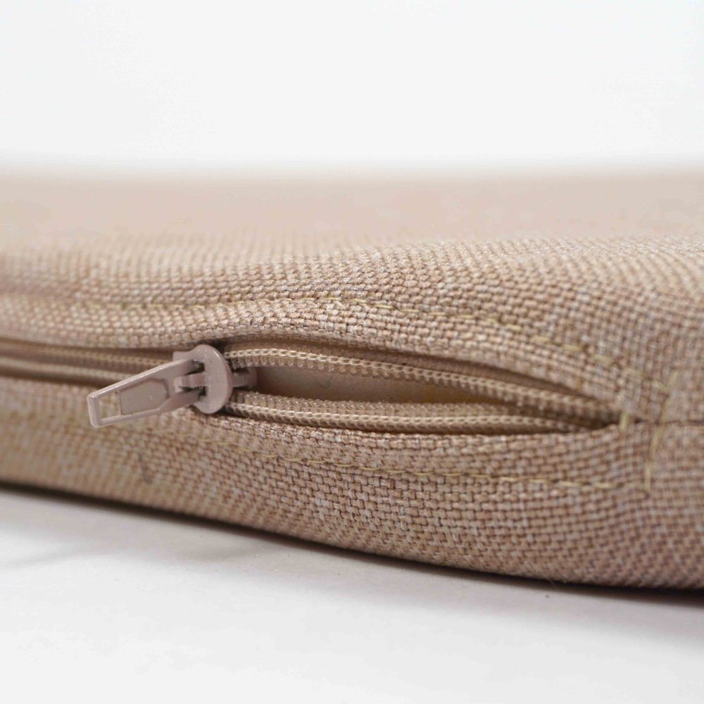 cuscino per panche sfoderabile con alette in cotone e cerniera 80x40 (4578425012282)