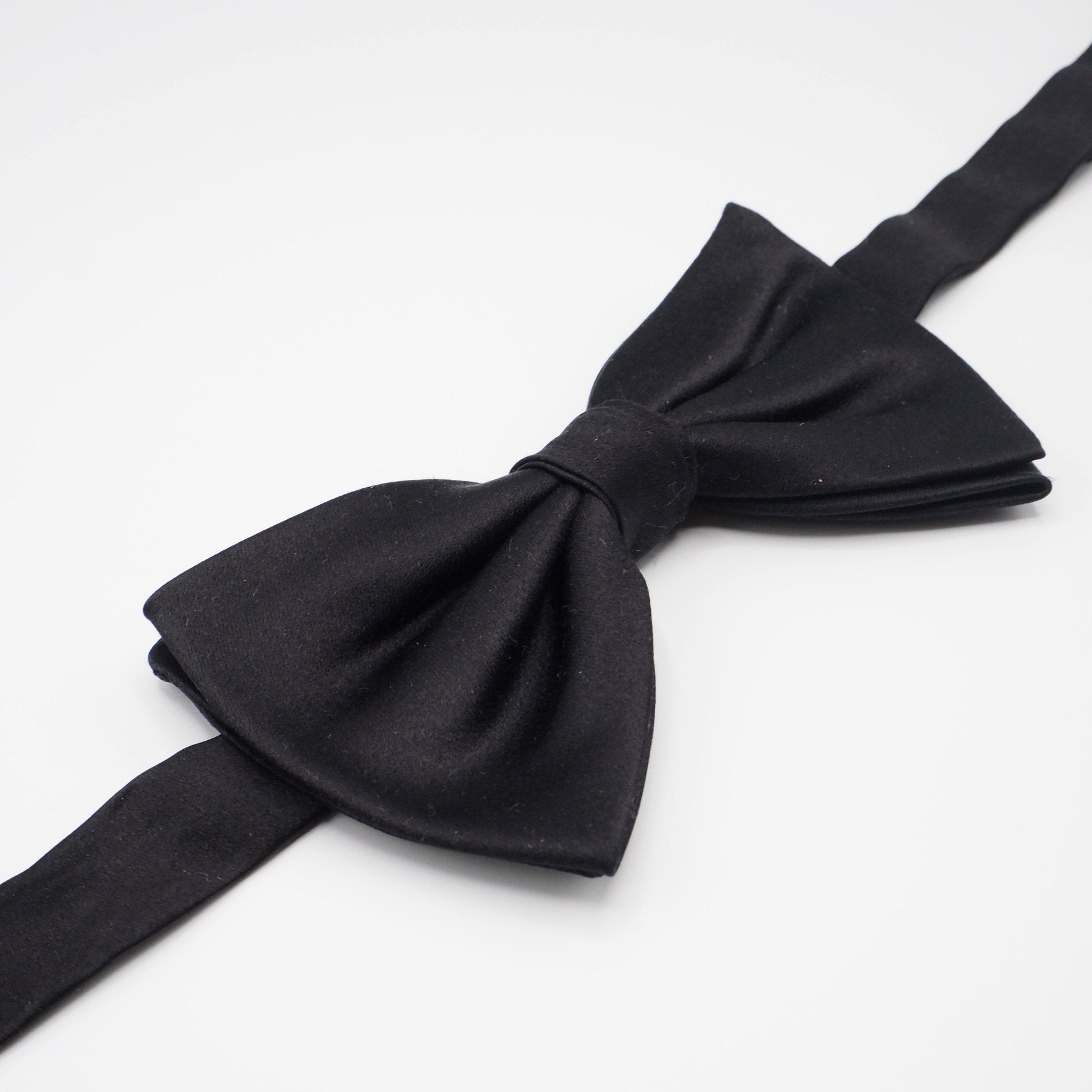 Elegant black bow tie