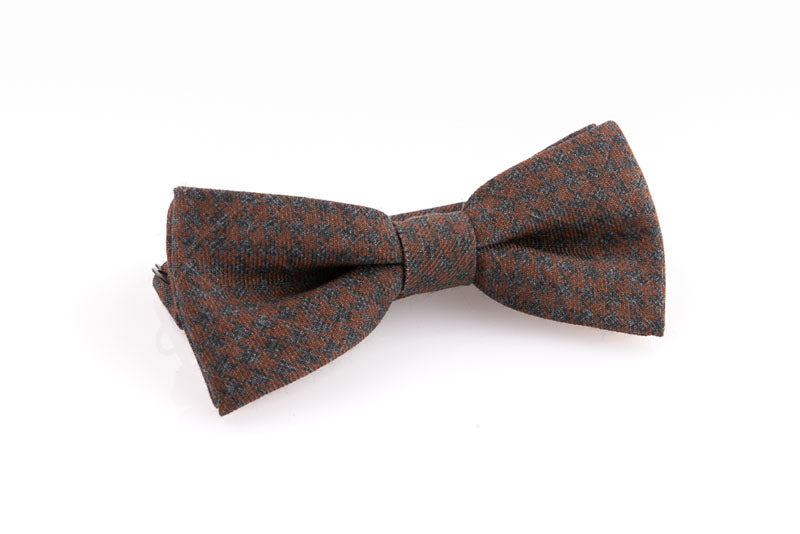 Nœud papillon en laine pure à motifs