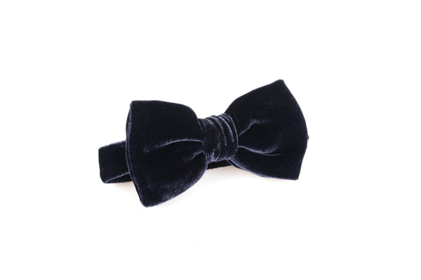 Plava baršunasta leptir mašna