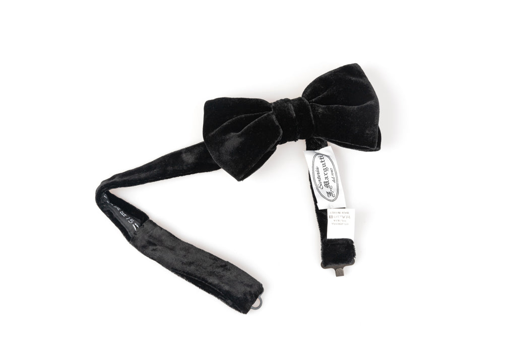 Papillon in velluto nero