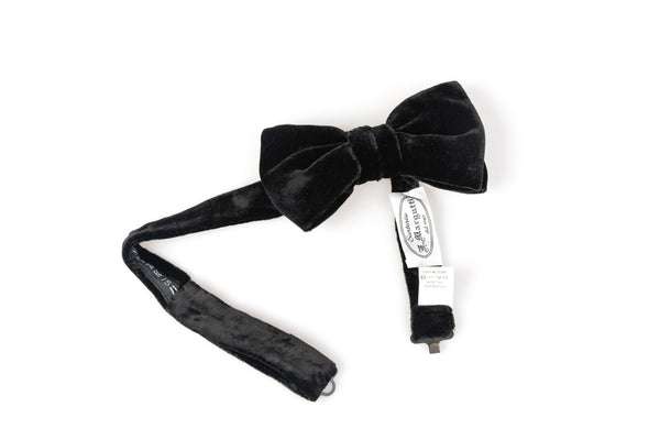 Papillon in velluto nero