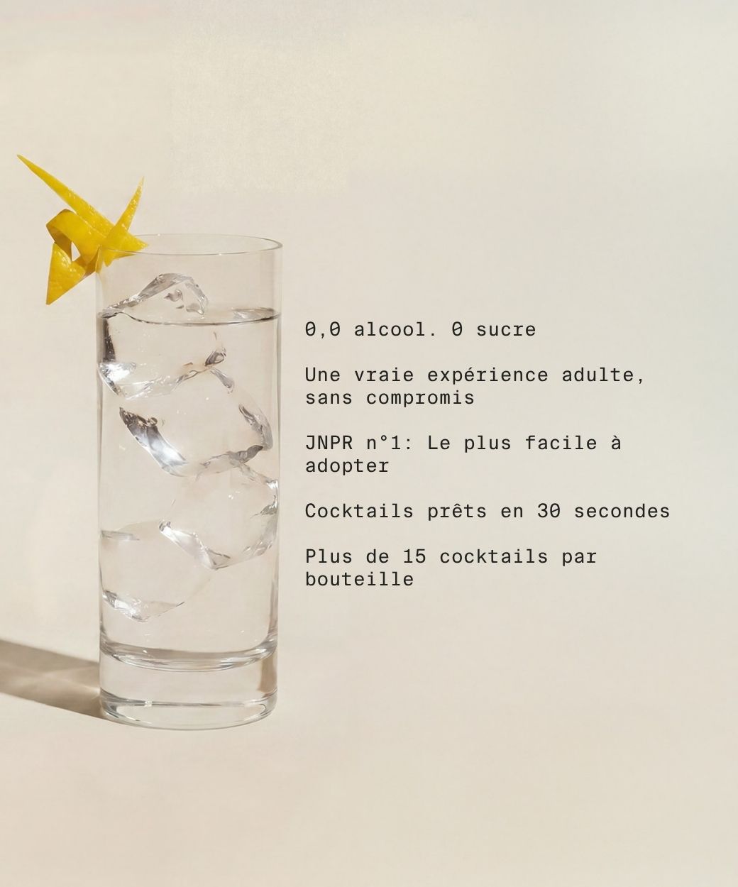 gin tonic jnpr n°1 cocktail sans alcool sans sucre