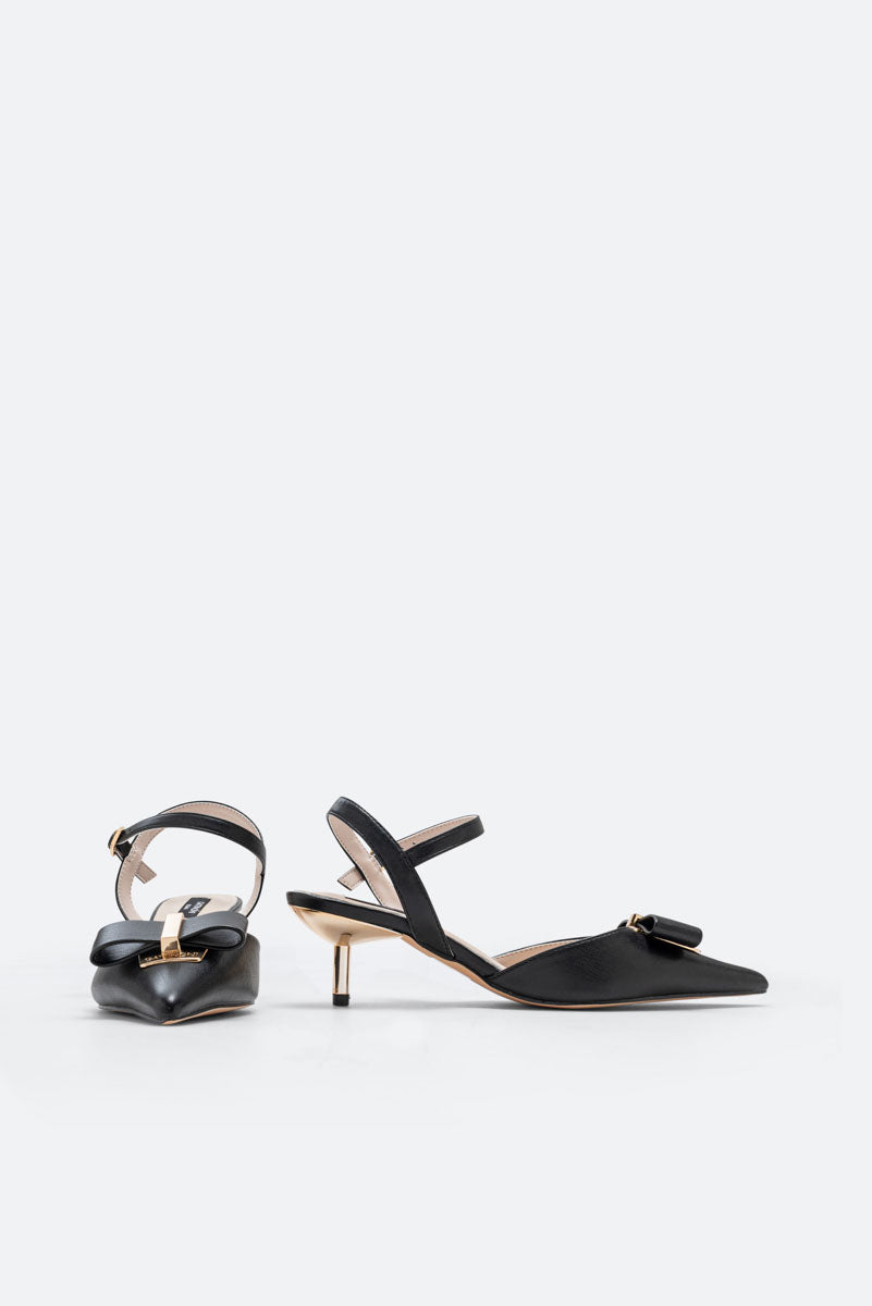 Logan Black Calf Sandal
