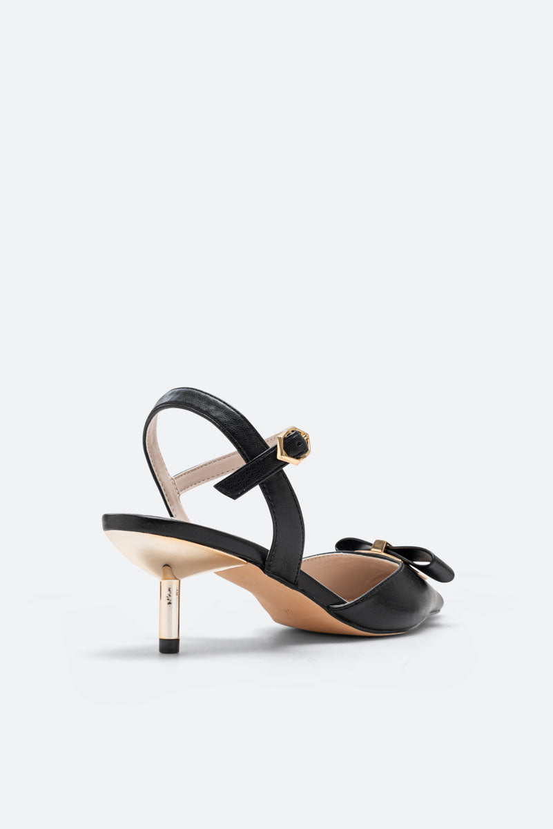 Logan Black Calf Sandal