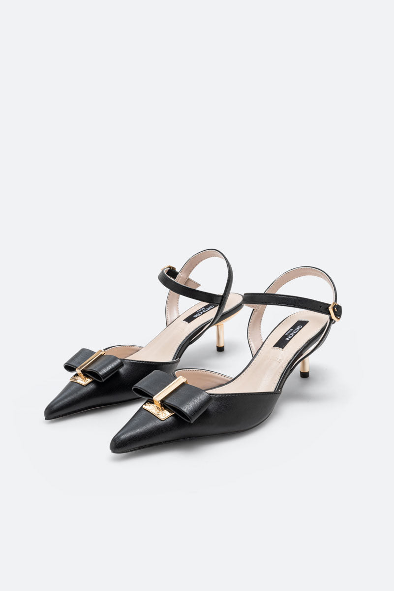 Logan Black Calf Sandal