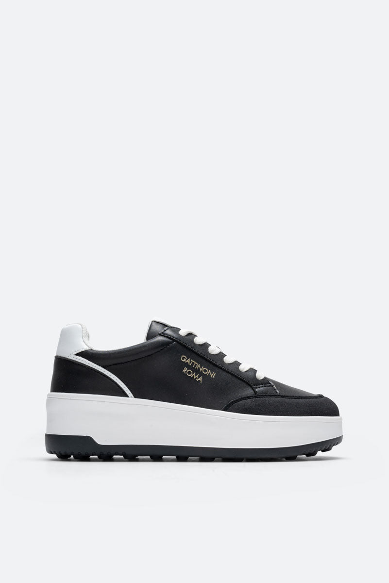 Ross Sneaker Calf PU Black