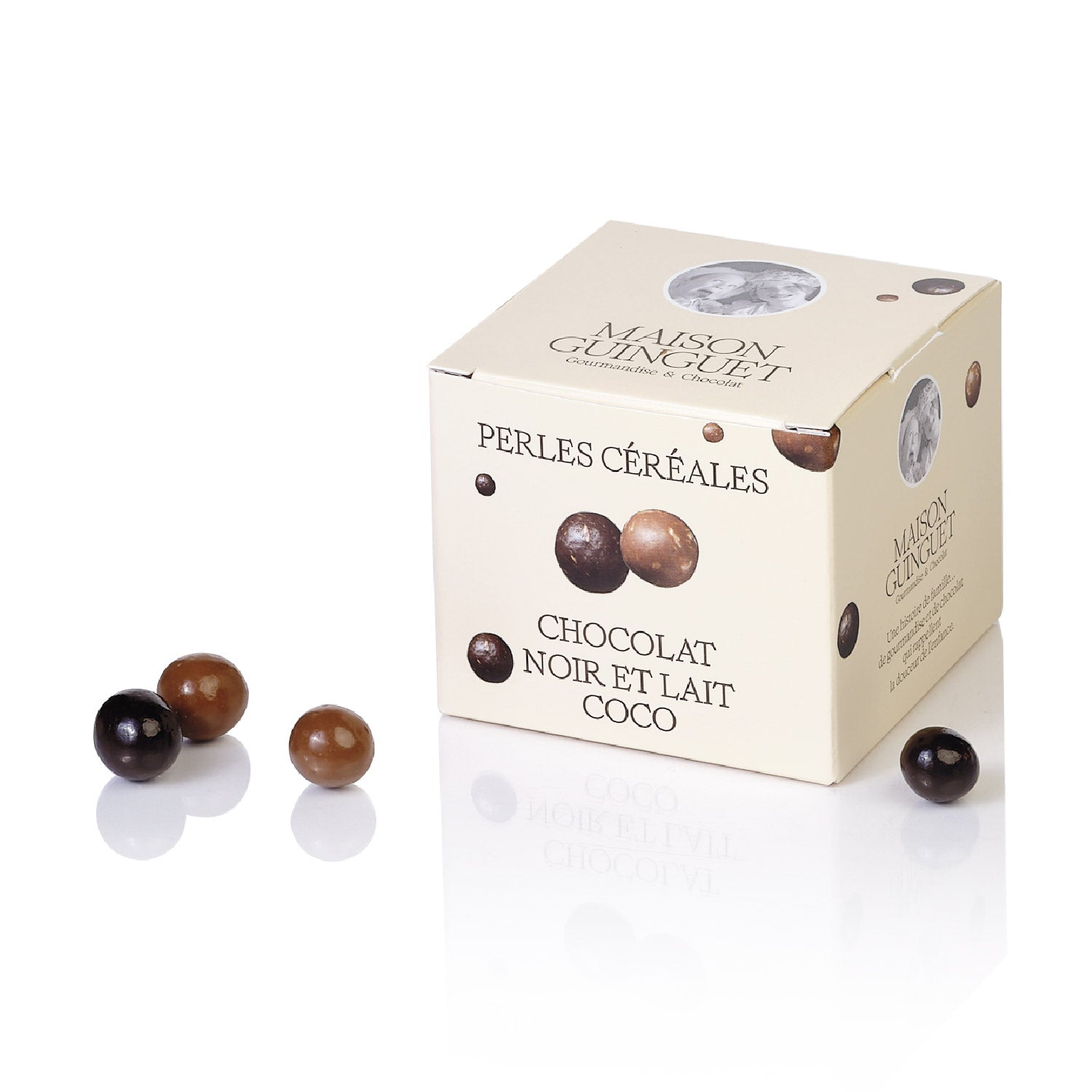 CEREAL PEARLS DARK CHOCOLATE AND COCONUT MILK