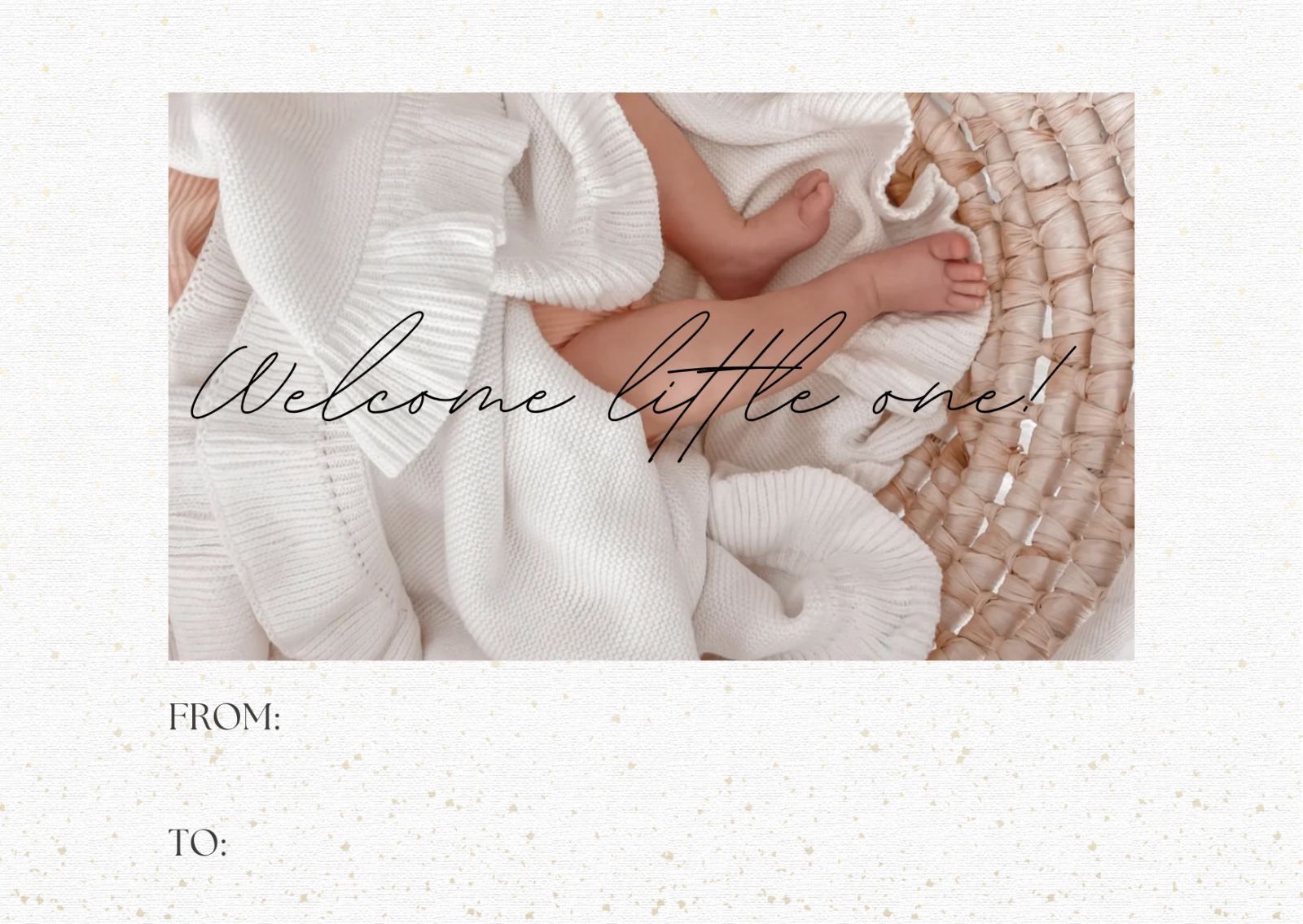 Kartica ob rojstvu Welcome Little One