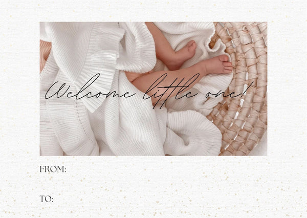 Welcome Little One Birth Card