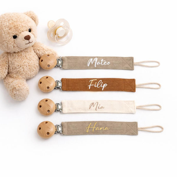 Cotton Pacifier Clip