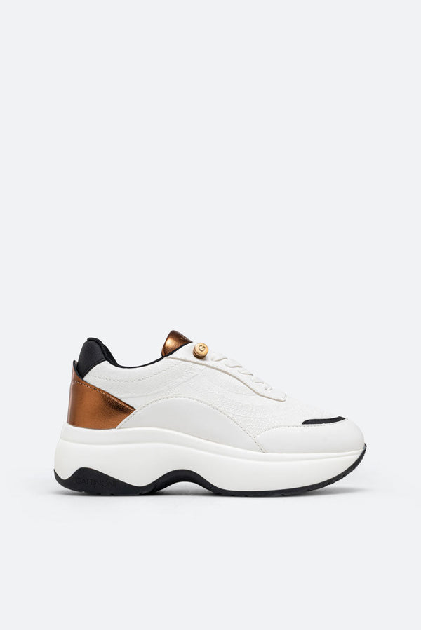 Sneaker New Dafne Laminated PU White