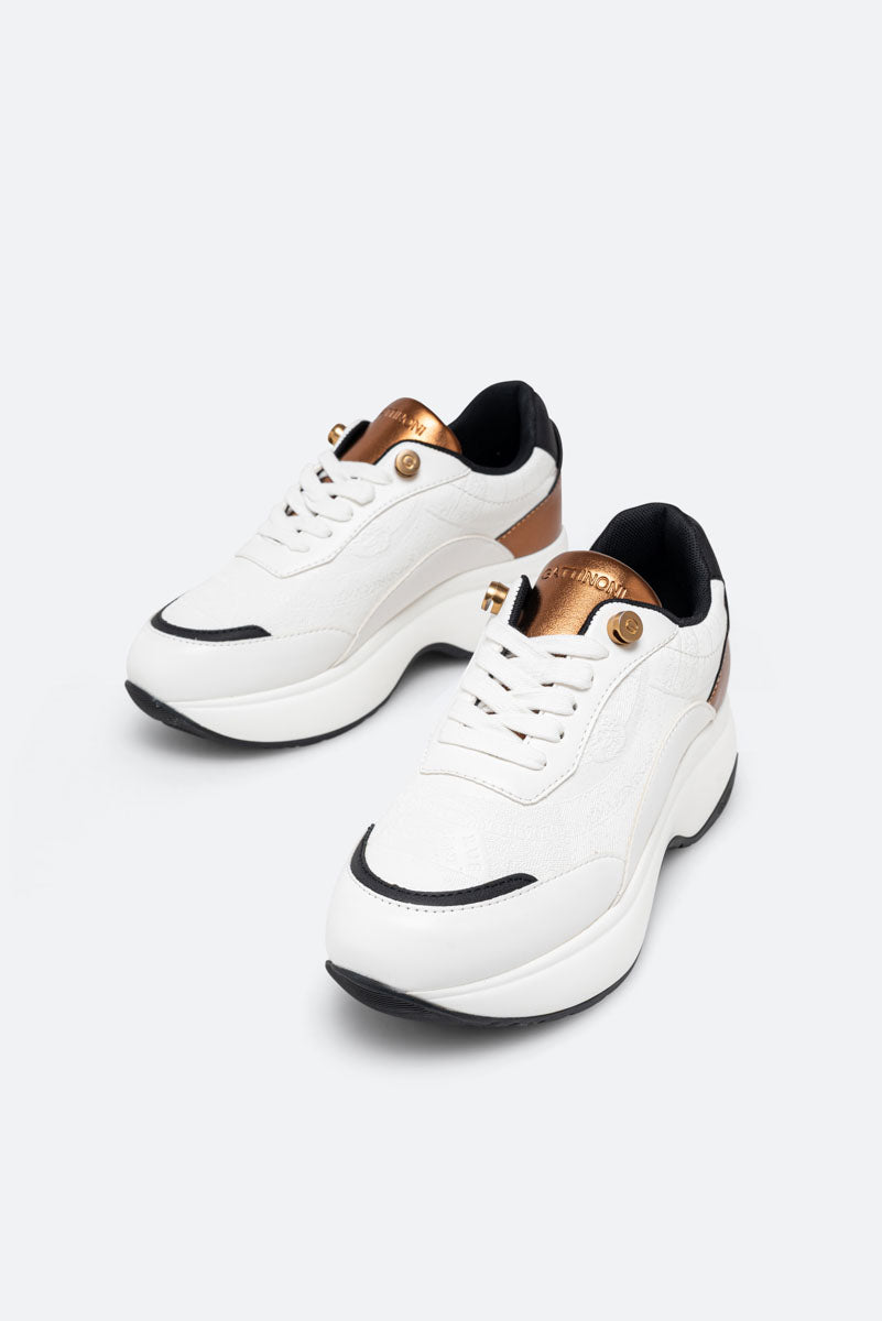Sneaker New Dafne Laminated PU White